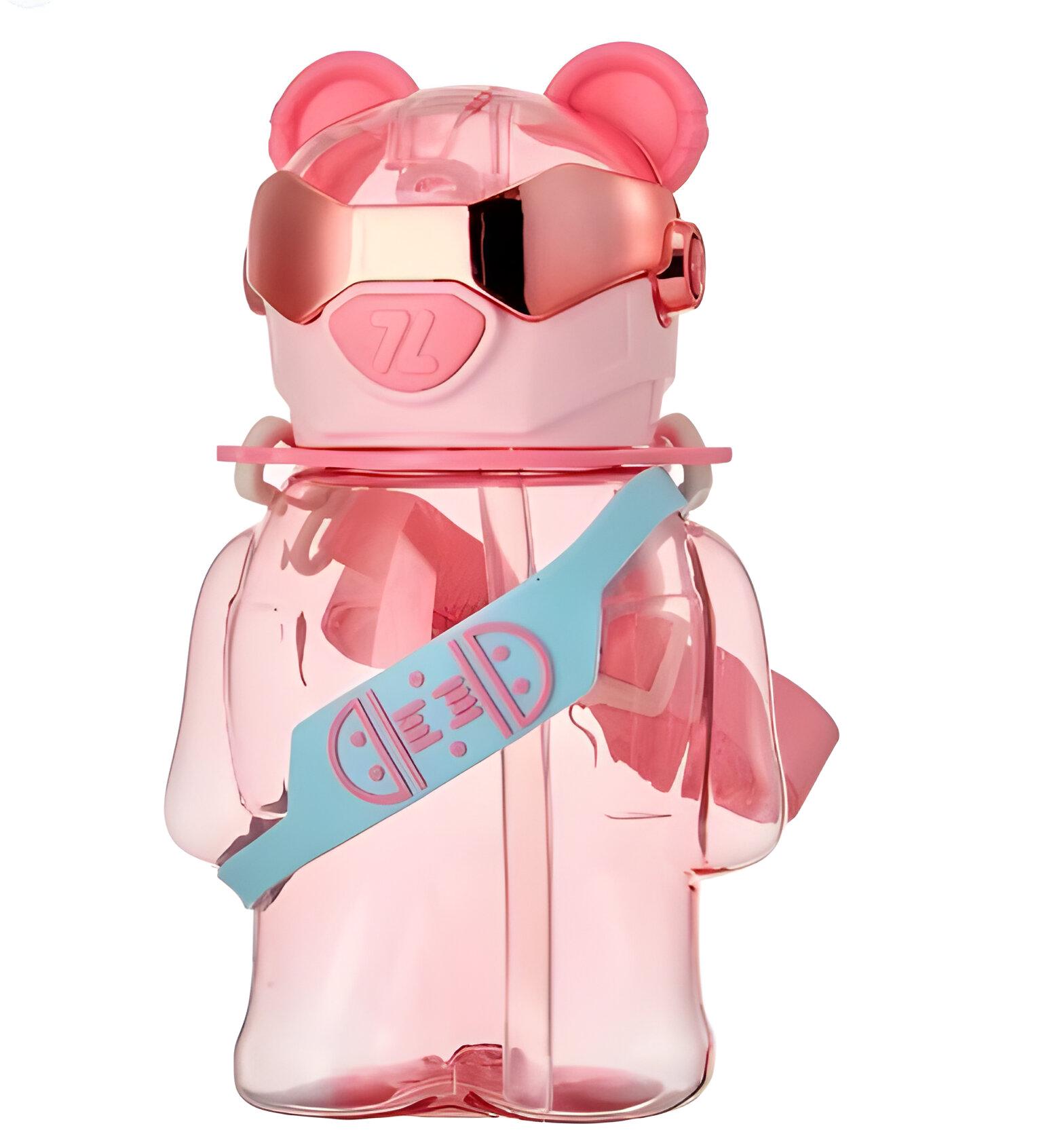 Детская бутылка "Мишка в очках" на 700 мл Розовый (MRA-25-65)