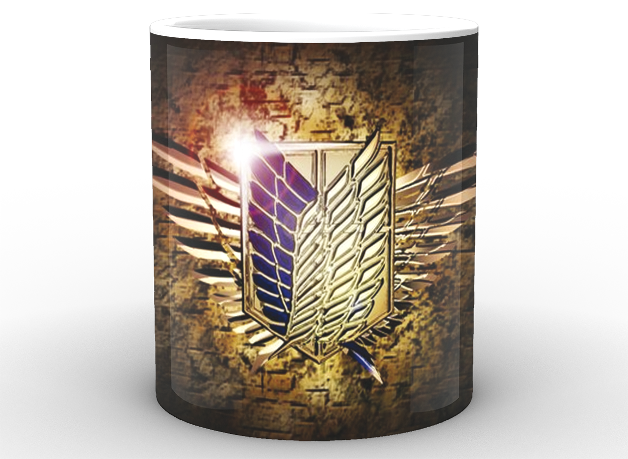 Чашка Geek Land Атака Титанів герб 330 мл