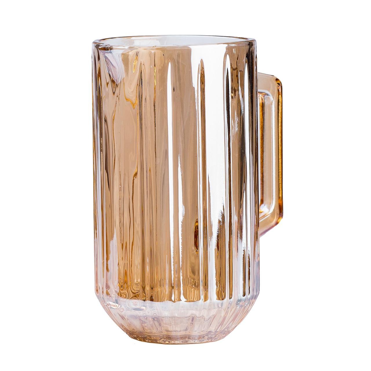 Кувшин для напитков Lirmartur граненный из толстого стекла 1,2 л - фото 2 Кувшин для напитков Lirmartur граненный из толстого стекла 1,2 л - фото 2