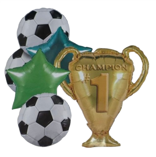 Набор воздушных шаров фольгированных Кубок Чемпиона 5 шт. (2990454208)