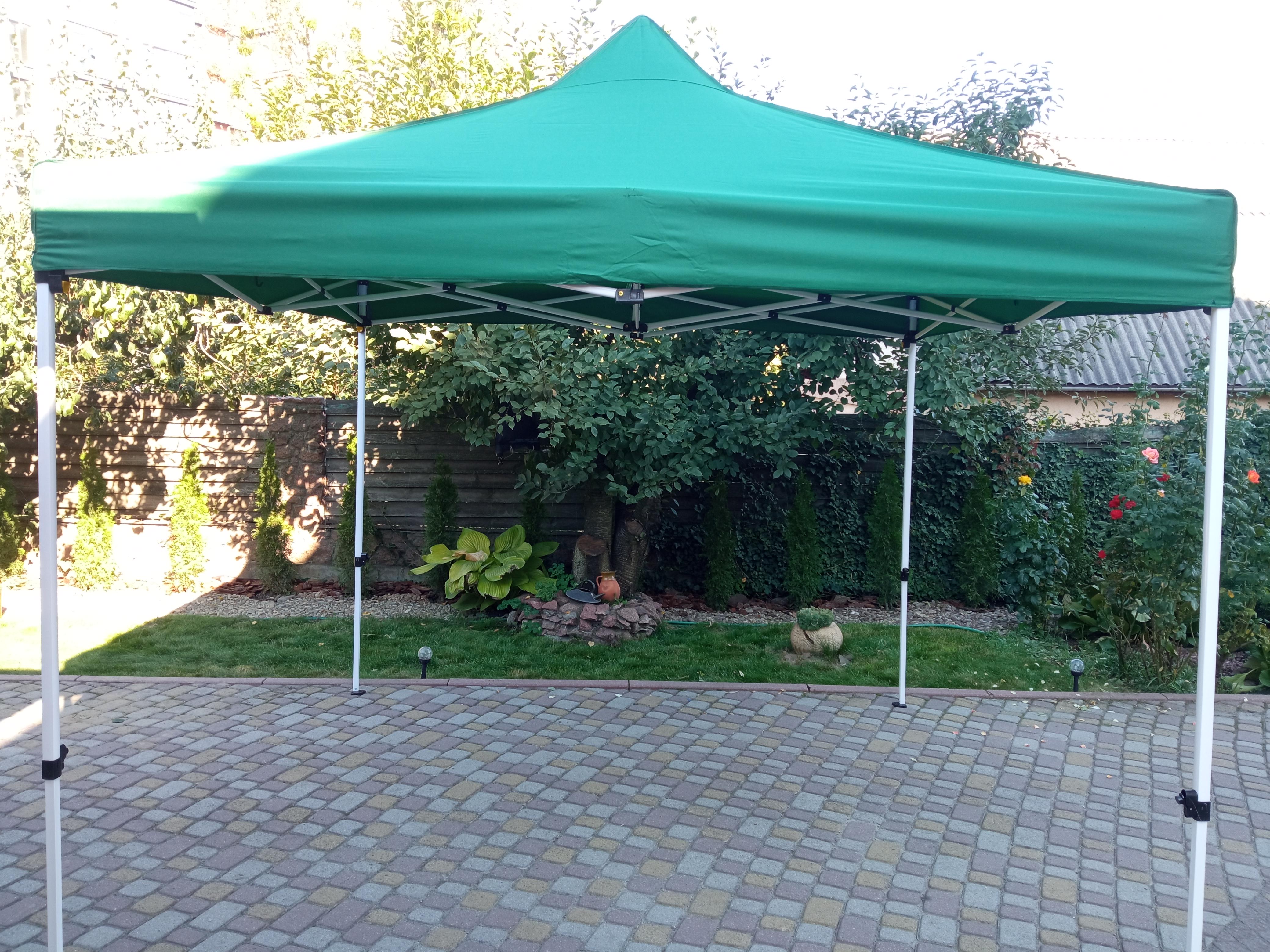 Палатка раздвижная усиленная 3х3 м Зеленый