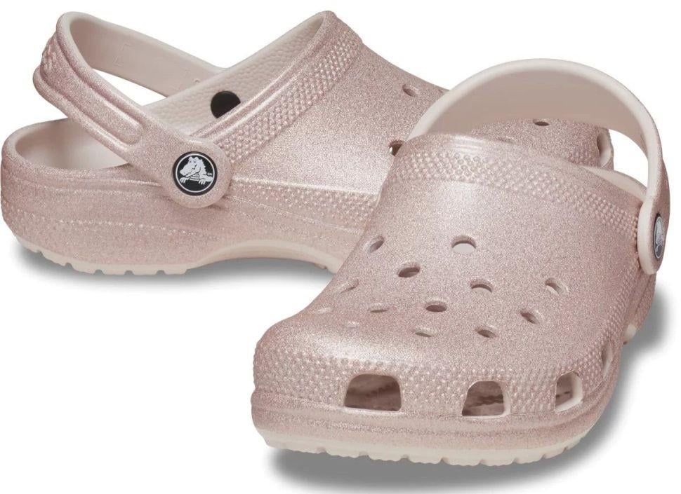 Крокси жіночі Crocs Classic Glitter Clog Quartz р. 38-39 Рожевий (24273) Крокси жіночі Crocs Classic Glitter Clog Quartz р. 38-39 Рожевий (24273)