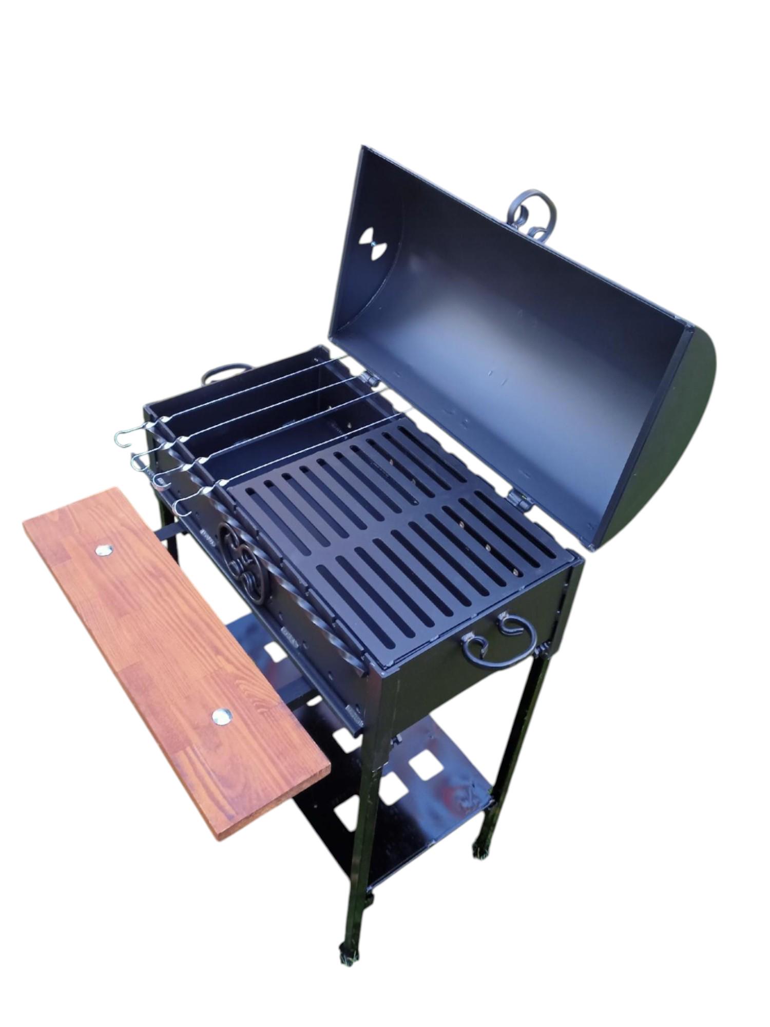 Мангал-барбекю дачний сталь 4 мм на 12 шампурів (1785687424) - фото 3 Мангал-барбекю дачний сталь 4 мм на 12 шампурів (1785687424) - фото 3