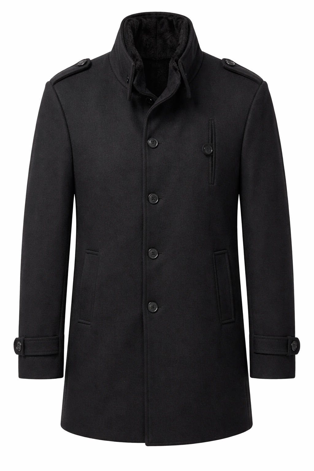 Пальто мужское зимнее 26127425 XXL Черный (536a6ab4)