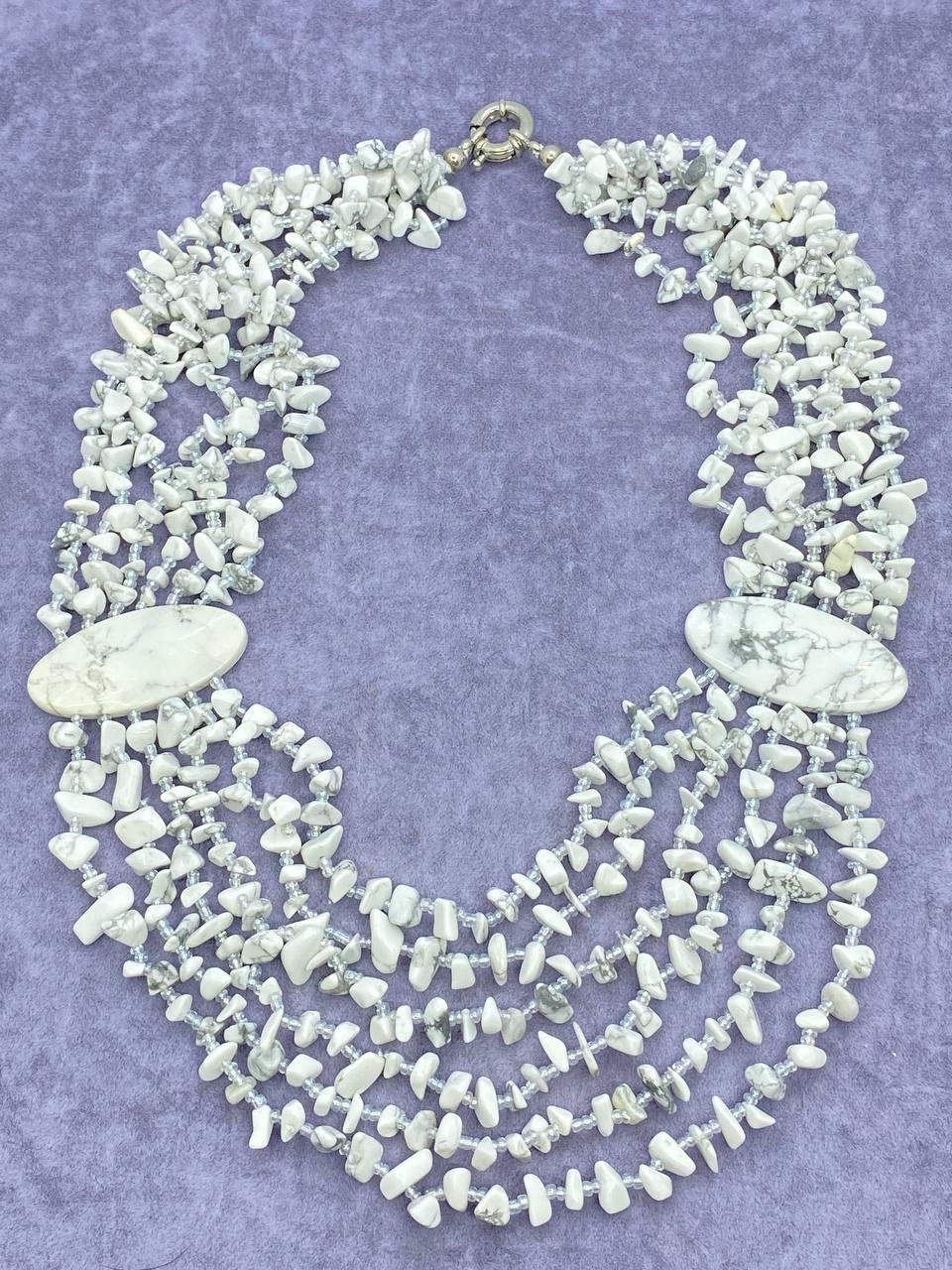 Бусы говлит 54 см Разноцветный (9962)