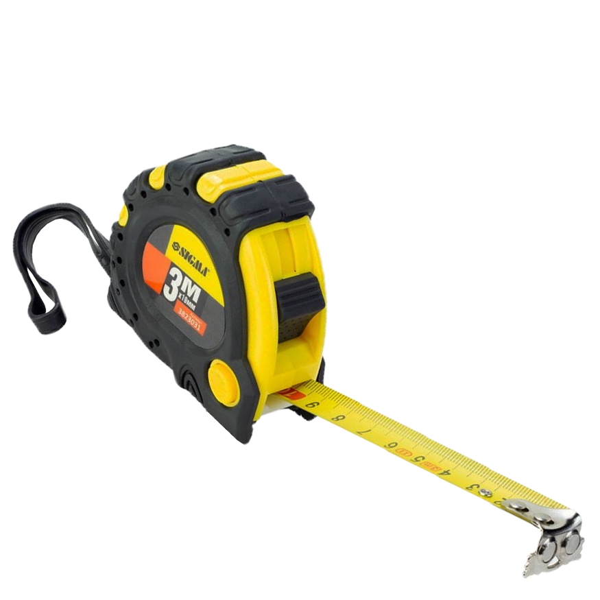 Рулетка магнитная Sigma 3,0 м х 19 мм (3823031)