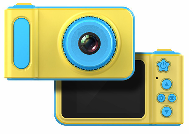 Дитячий цифровий фотоапарат UKC Smart Kids Camera Жовто-блакитний