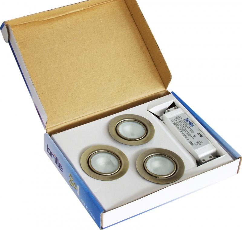 Комплект светильников точечных Brille SET 14/HDL-J06 SN 3x20W W/T