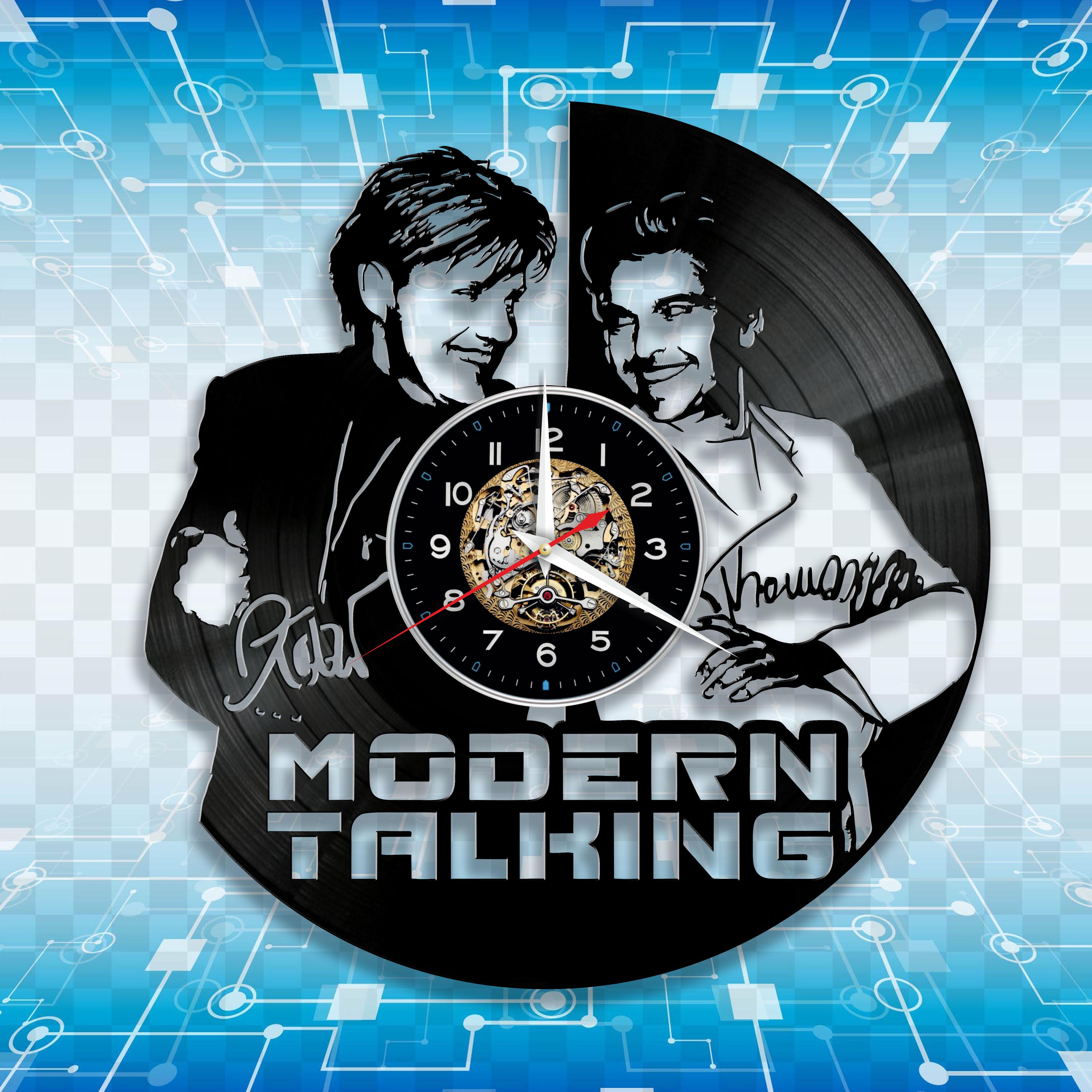 Часы настенные Modern Talking из виниловой пластинки (3423)