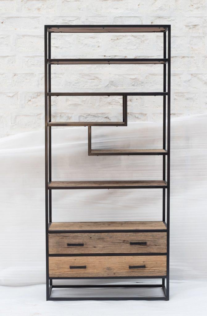 Стеллаж для хранения Loft NS-1791 2130x800x400 мм Черный (6156d5803edc877ba8589942)