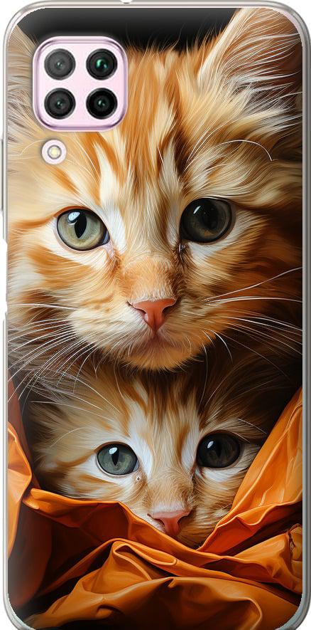 Чехол на Huawei P40 Lite Котики 2 (5664t-1887-42517) Чехол на Huawei P40 Lite Котики 2 (5664t-1887-42517)
