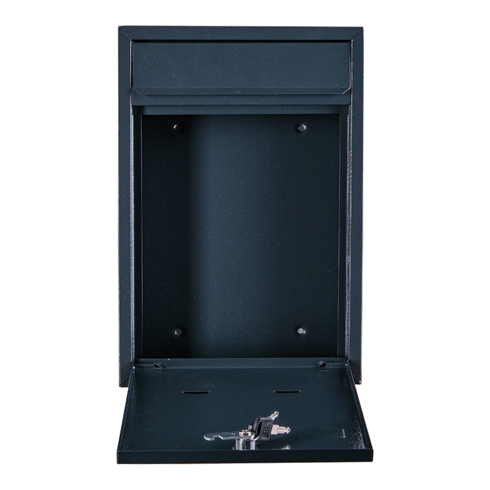 Поштова скринька індивідуальна Галіндустрія СП03 380х260х70 мм Антрацит (30828199) - фото 4