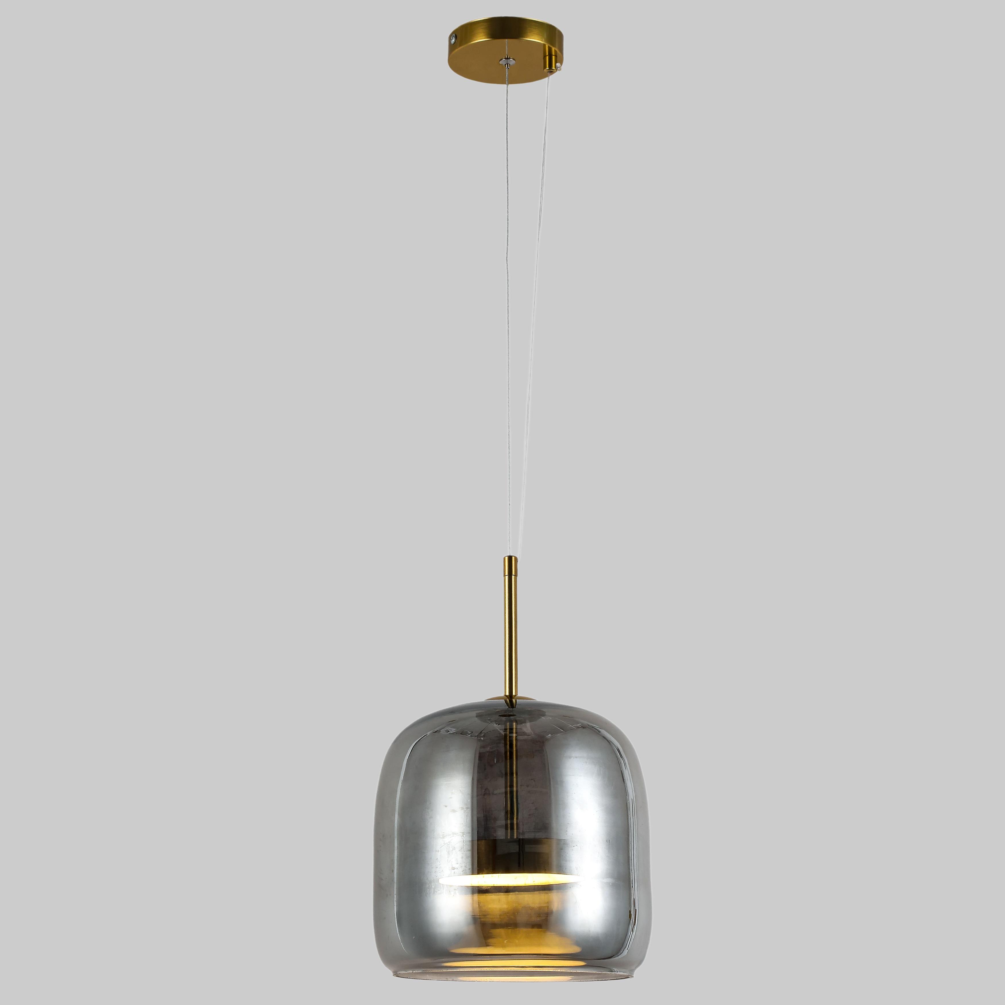 Подвес Led с графитовым плафоном 9W Бронзовый (909-XL157-1 220 AB+GY)