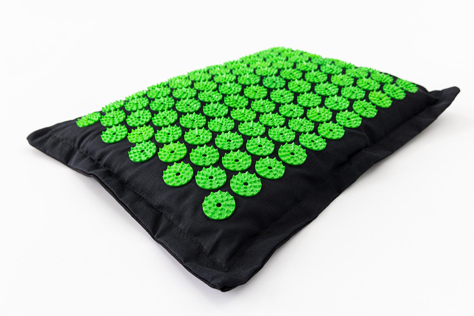 Масажна подушка OSPORT apl-017 Pro Чорно-салатовий - фото 2 Масажна подушка OSPORT apl-017 Pro Чорно-салатовий - фото 2