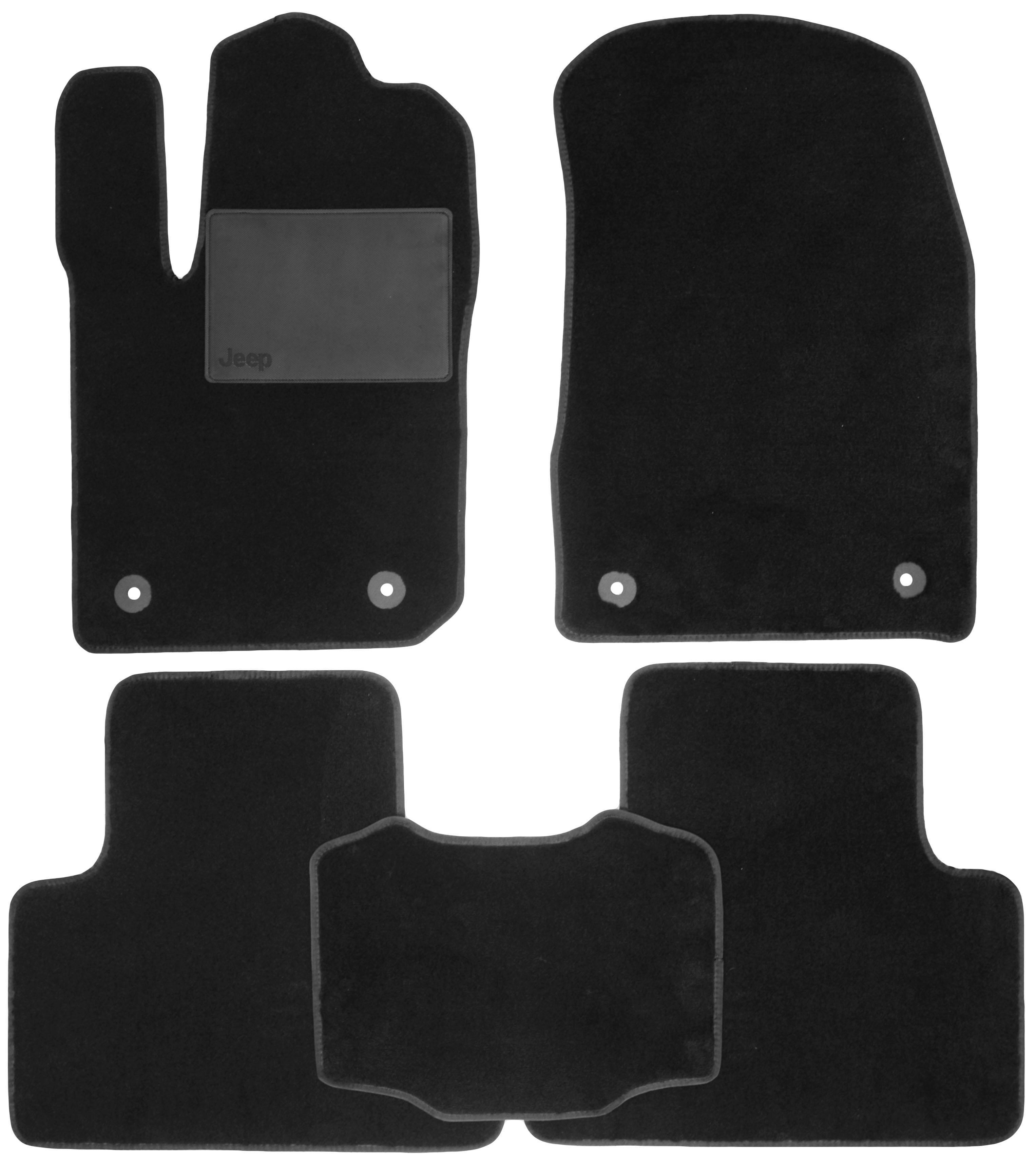 Коврики в салон Optimal для Jeep Grand Cherokee '14- текстильные Черный