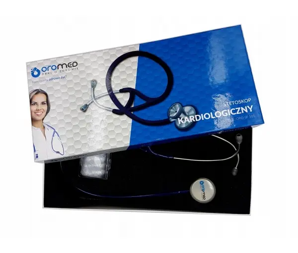 Стетоскоп двосторонній OROMED Oro SF-501 Blue (12899954) - фото 2