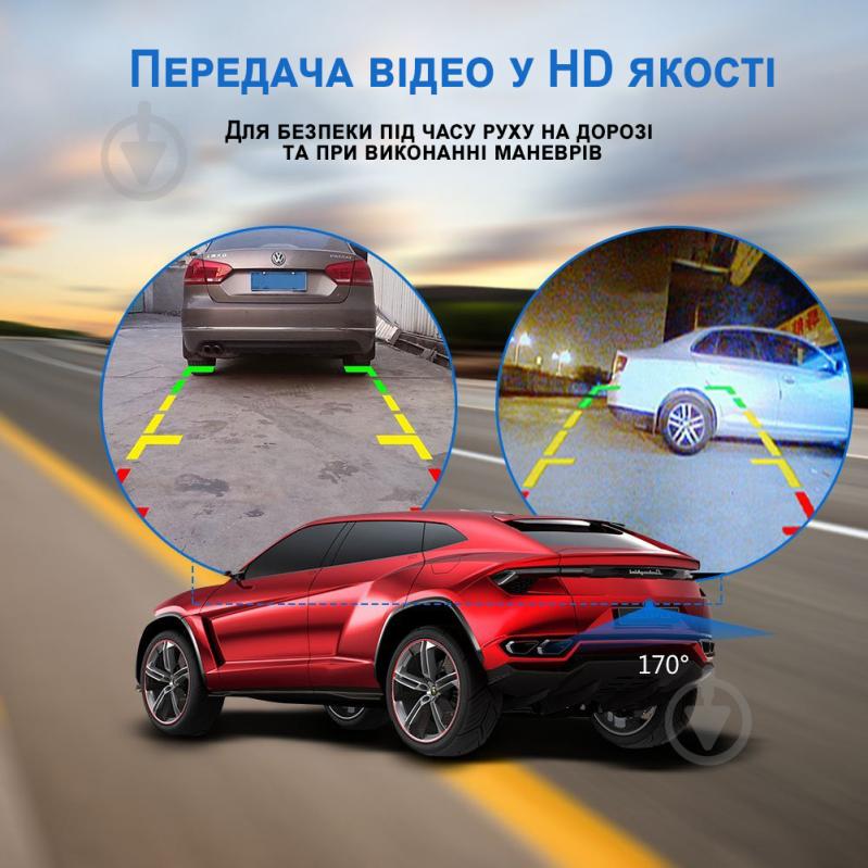 Автомобильная камера заднего вида Podofo P0072A1,с функцией ночного видения и защитой от влаги, IP66, 120° - фото 4