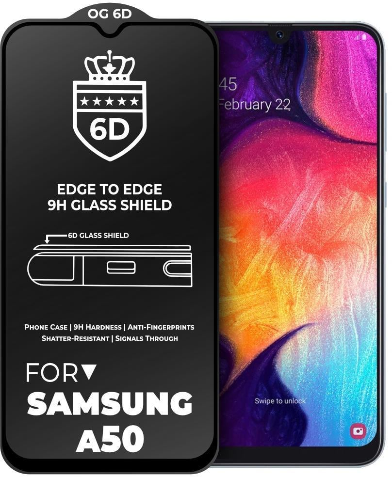 Защитное стекло 6D для Samsung A50 противоударное Защитное стекло 6D для Samsung A50 противоударное