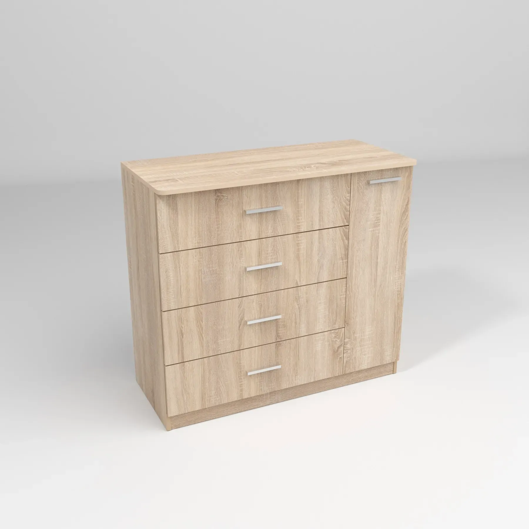 Комод Kontinent Сабріна №2 110х50х100 см Дуб Сонома (51952315) - фото 2 Комод Kontinent Сабріна №2 110х50х100 см Дуб Сонома (51952315) - фото 2