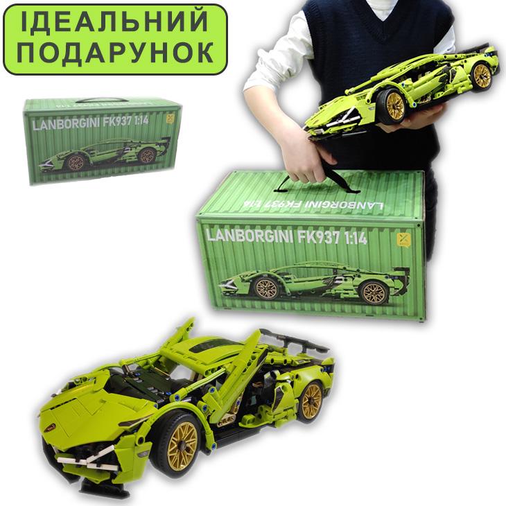 Машинка-конструктор на дистанційному керуванні Lamborghini Sian FK937 2.0 1280 деталей Зелений (29052767) - фото 6 Машинка-конструктор на дистанційному керуванні Lamborghini Sian FK937 2.0 1280 деталей Зелений (29052767) - фото 6