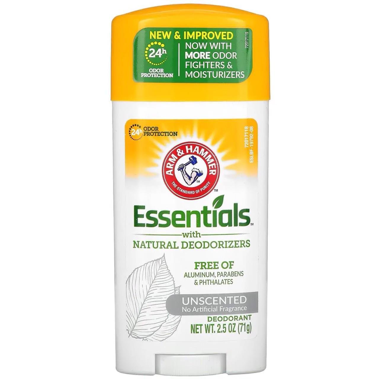 Дезодорант Essentials Arm & Hammer с натуральными дезодорирующими веществами 71 г (ARH-19792) Дезодорант Essentials Arm & Hammer с натуральными дезодорирующими веществами 71 г (ARH-19792)