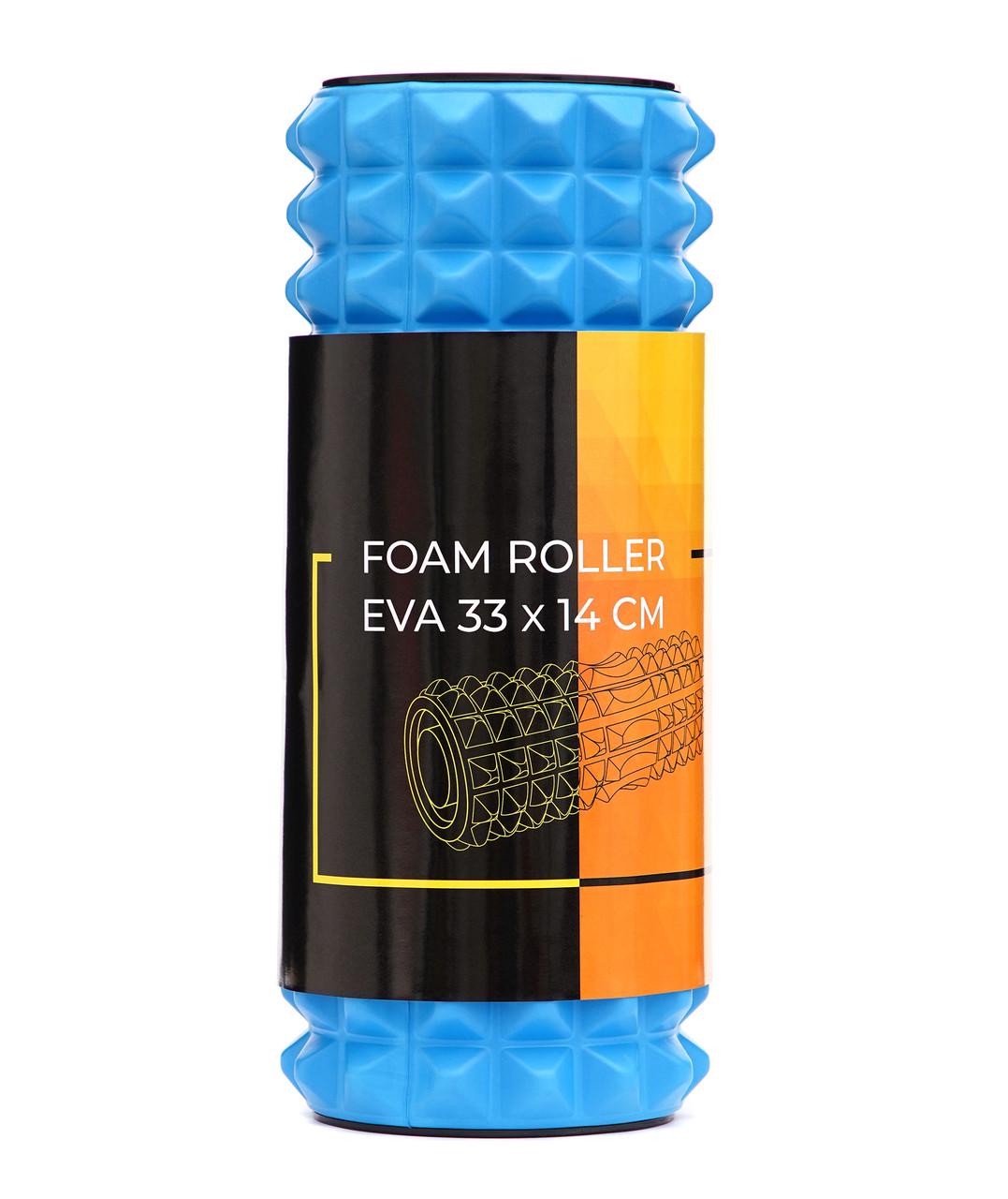 Массажный ролик Cornix EVA 33x14 см XR-0340 Blue (2375572285) - фото 3 Массажный ролик Cornix EVA 33x14 см XR-0340 Blue (2375572285) - фото 3