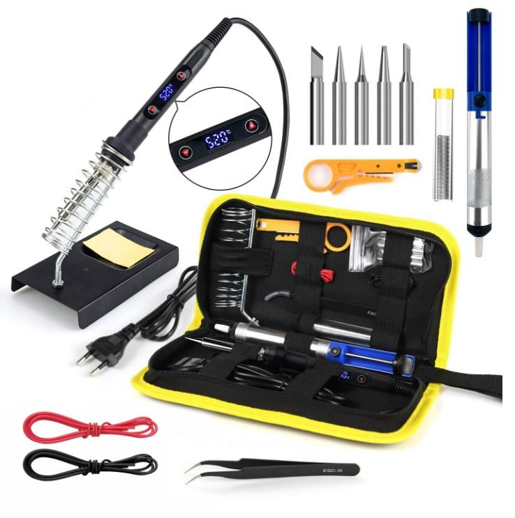 Набор для пайки 15в1 908 220 В 80 Вт Черный (M32)