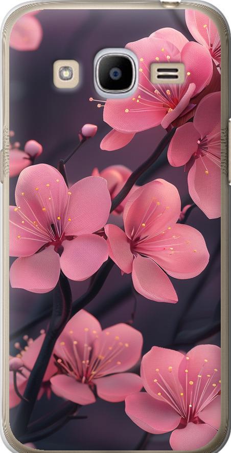 Чехол на Samsung Galaxy J2 (2016) J210 Пурпурная сакура (6075u-270-42517)