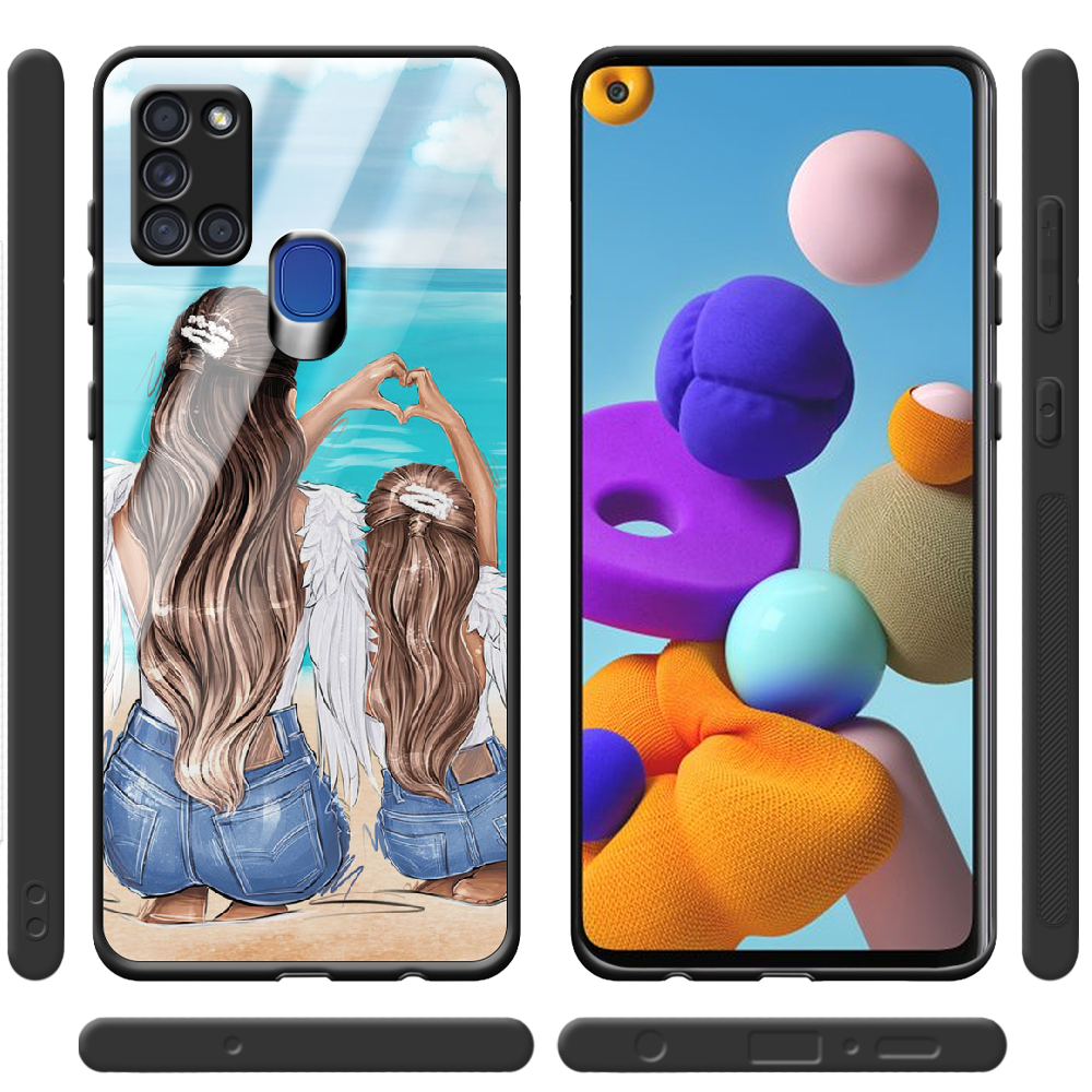 Чохол Boxface Samsung A217 Galaxy A21s Family Vacation Чорний силікон зі склом (40006-up2380-40864) - фото 2