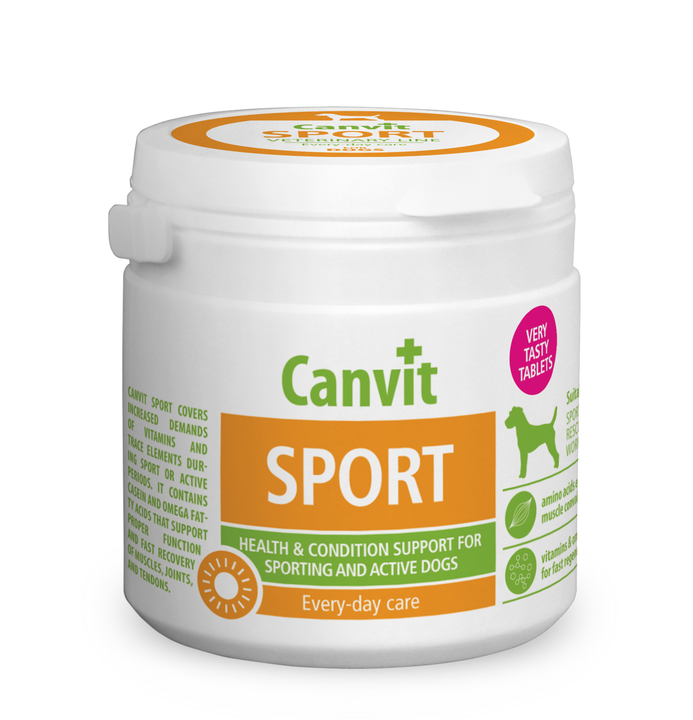 Витаминная кормовая добавка Canvit Sport для спортивных/рабочих собак в период лактации/реабилитации после заболеваний 100 г (can50737)