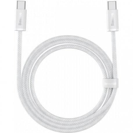 Кабель BASEUS Dynamic Series Fast Charging Type-C to Type-C 100W 1 м White (CALD000202)