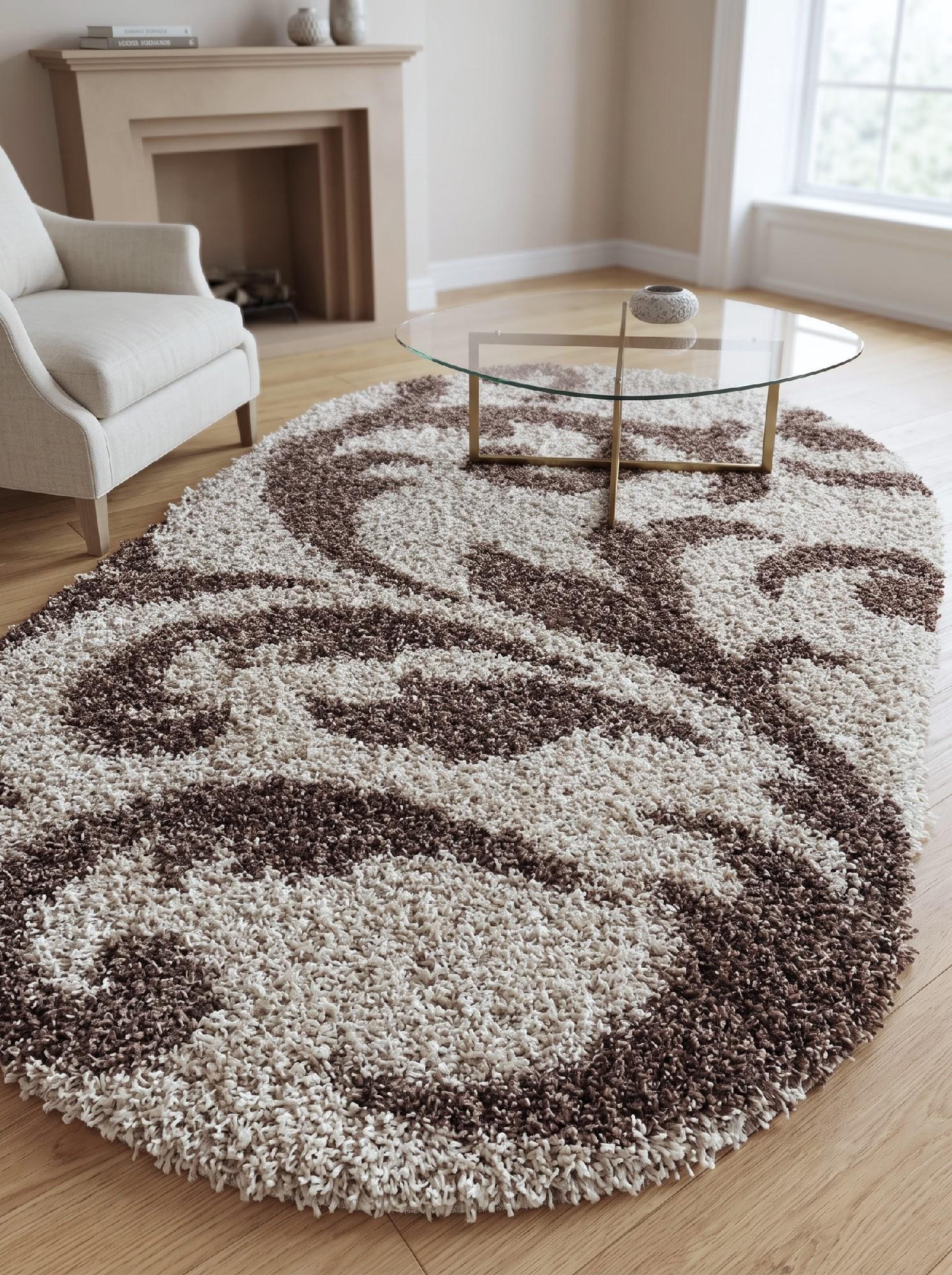 Ковер с высоким ворсом Loca 9161A овал 150x300 см Beige (105491530) Ковер с высоким ворсом Loca 9161A овал 150x300 см Beige (105491530)