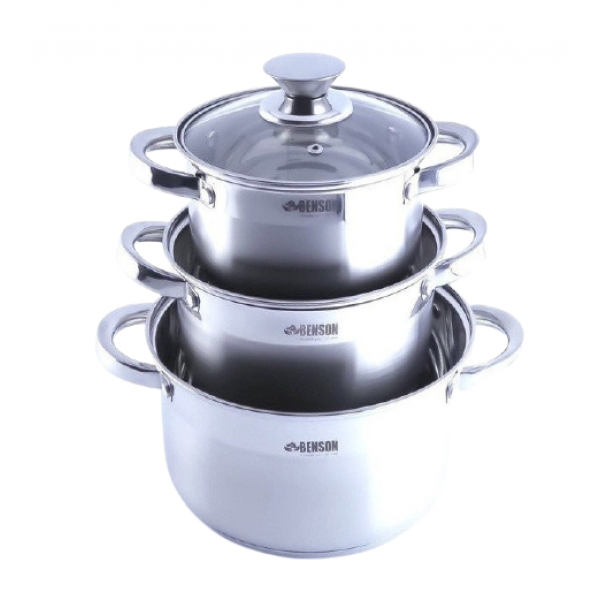 Набір каструль Benson BN-241 7 предметів (15467802)