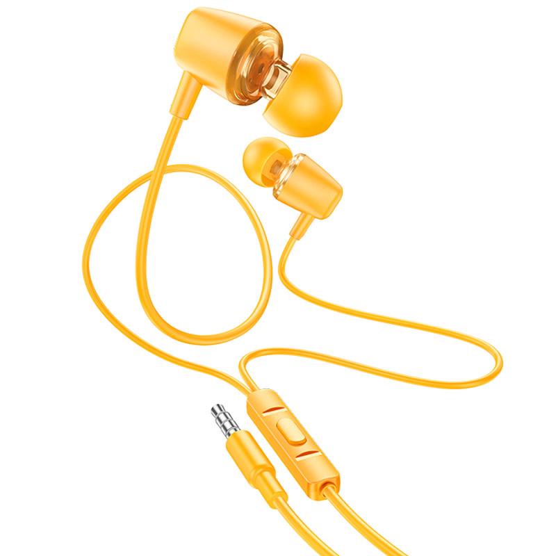 Наушники стерео Hoco M107 Discoverer проводные Yellow (00000066114_4)