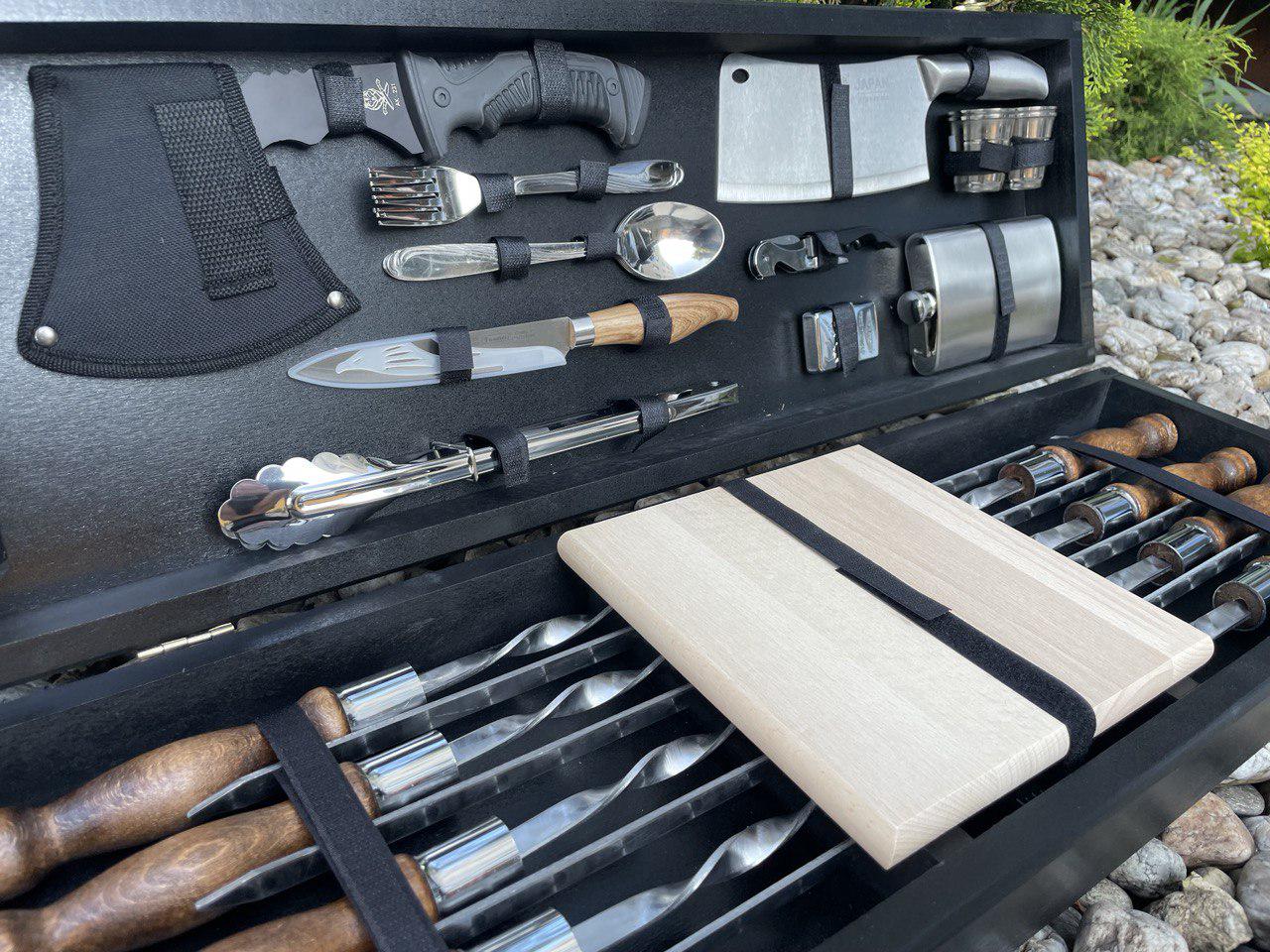 Набір шампурів Турист 4 в кейсі Black (11289583) - фото 8 Набір шампурів Турист 4 в кейсі Black (11289583) - фото 8