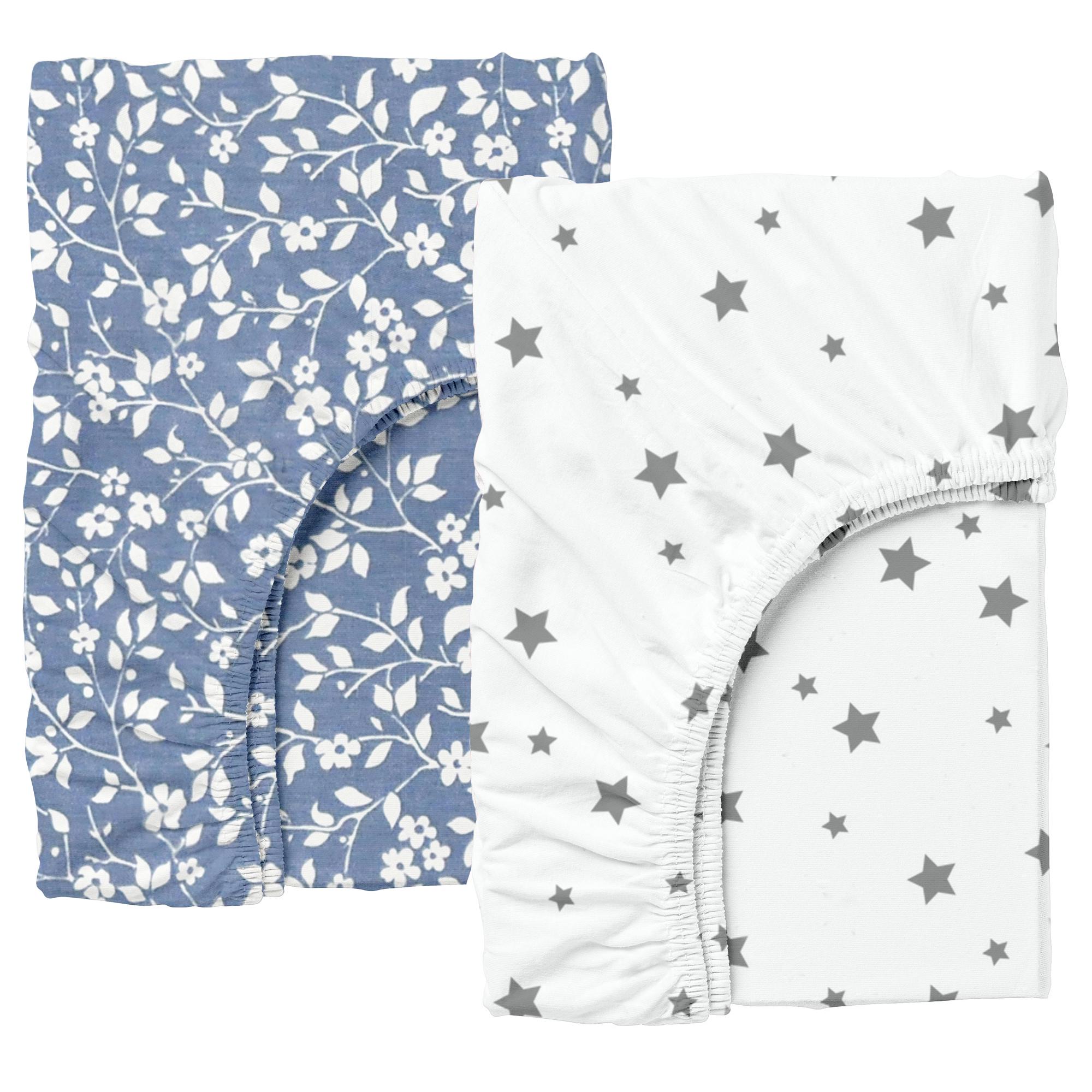 Набор простыней на резинке Cosas Flowers Blue/Star Grey 180х200х20 см 2 шт. (4822052087251) Набор простыней на резинке Cosas Flowers Blue/Star Grey 180х200х20 см 2 шт. (4822052087251)