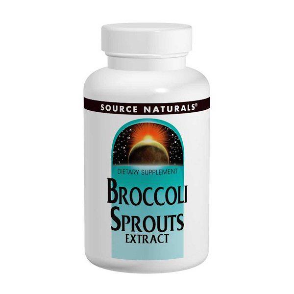 Смесь экстрактов Source Naturals Broccoli Sprouts Extract 60 Tabs