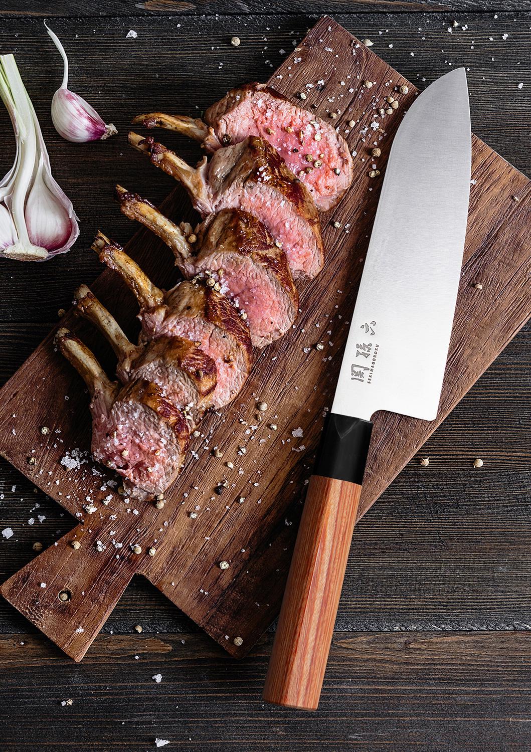 Нож кухонный KAI Seki Magoroku Redwood Сантоку 170 мм (MGR-0170S) - фото 8 Нож кухонный KAI Seki Magoroku Redwood Сантоку 170 мм (MGR-0170S) - фото 8