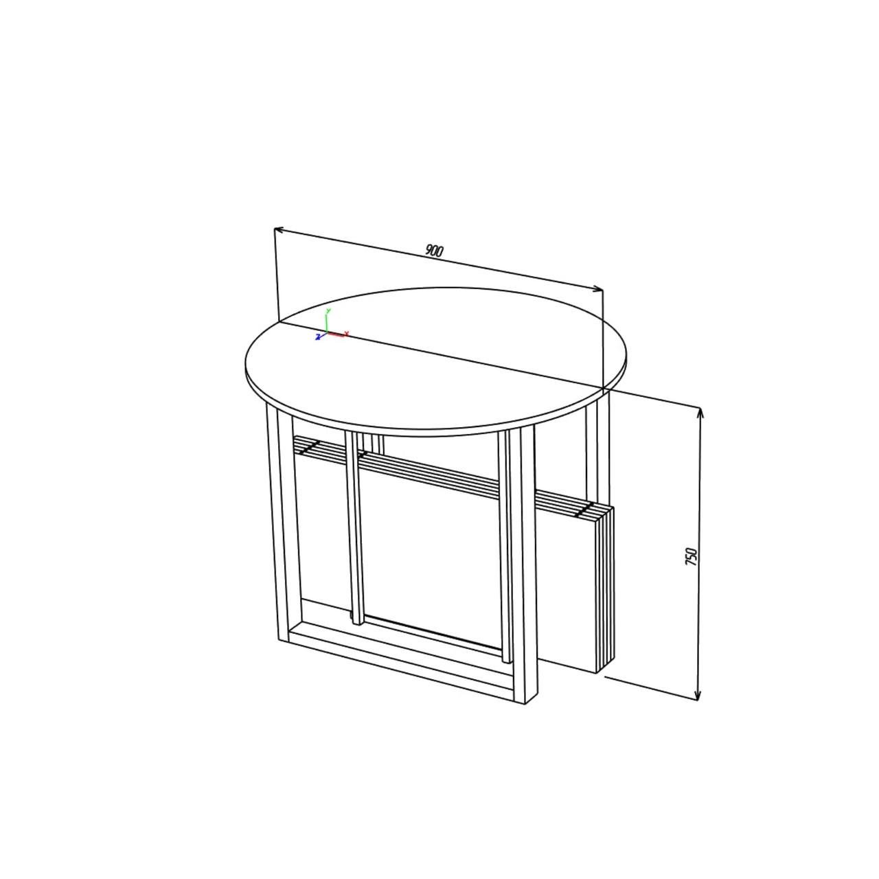 Обеденный стол раздвижной LONG Loft 2D20ТП019240) - фото 4 Обеденный стол раздвижной LONG Loft 2D20ТП019240) - фото 4