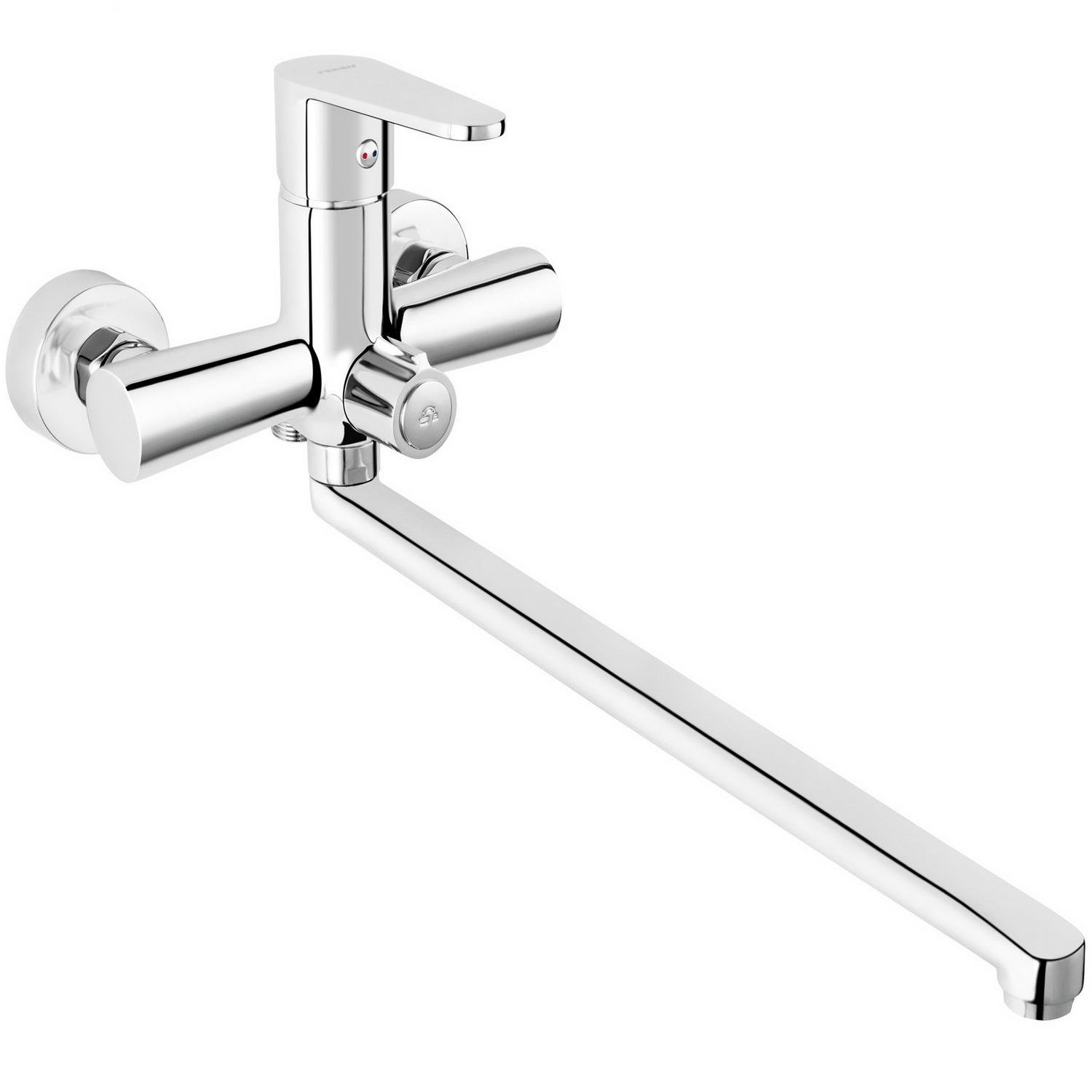 Смеситель для ванной Ferro Algeo BAG5A однорычажный Хром (247117)