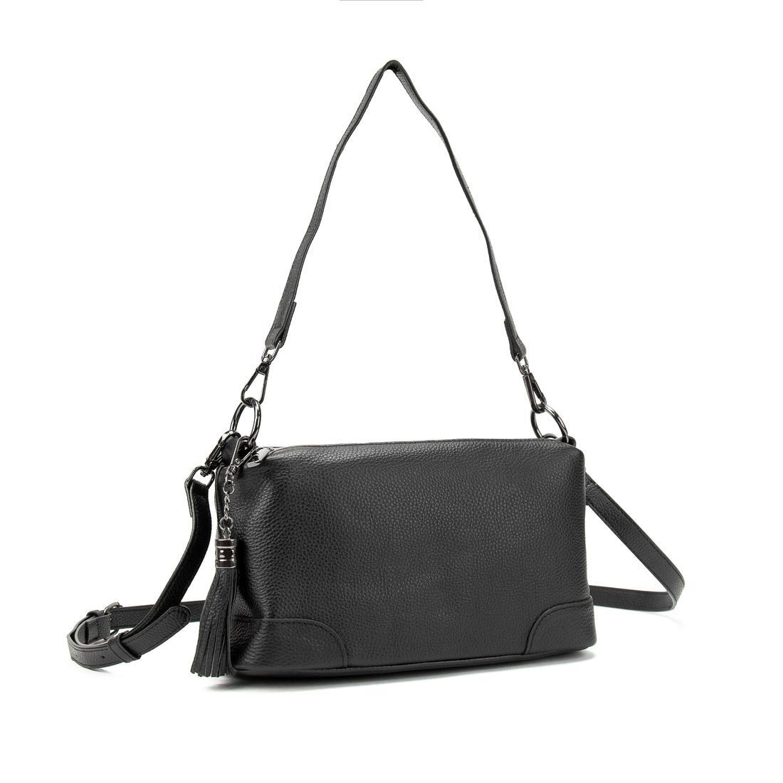 Женская сумка через плечо Royal Bag B24-W-8616A из натуральной кожи Черный (6984)