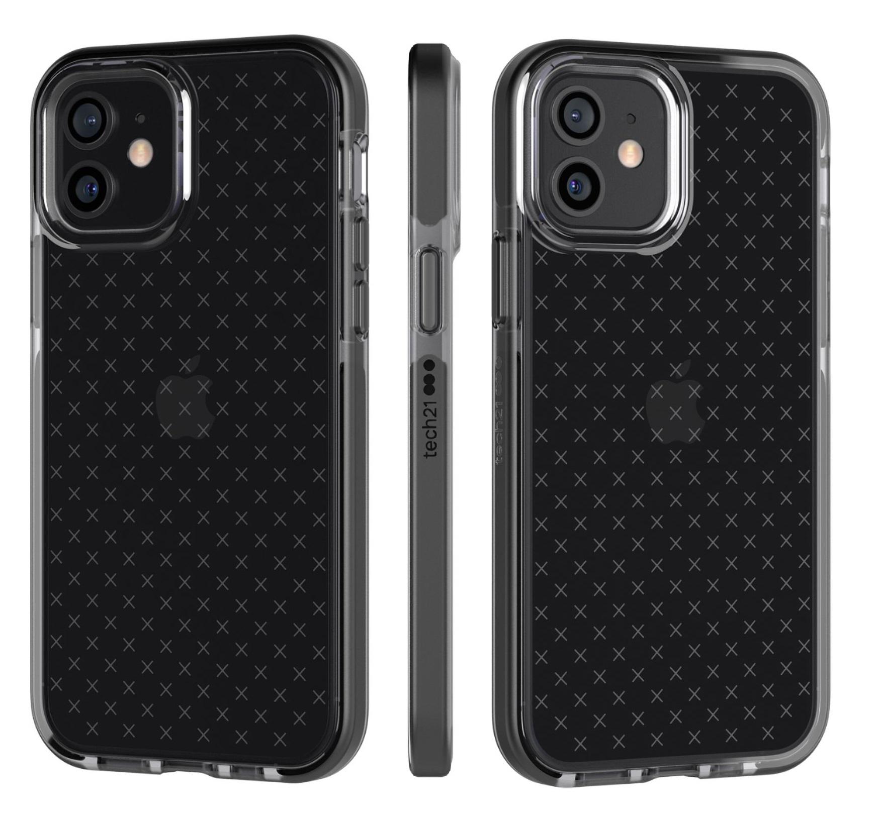 Протиударний чохол з антимікробним покриттям Tech21 Evo Check для Iphone 12/12 Pro (6.1") Smokey Black - фото 5