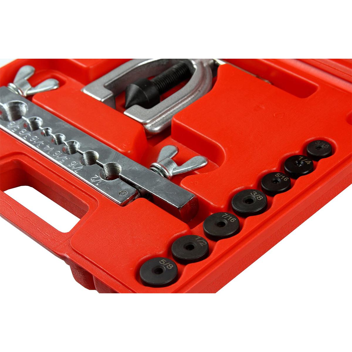 Набір інструментів для розвальцювання гальмівних шлангів Mar-Pol M57750 9 ел. в пластиковому кейсі (17858905) - фото 6 Набір інструментів для розвальцювання гальмівних шлангів Mar-Pol M57750 9 ел. в пластиковому кейсі (17858905) - фото 6