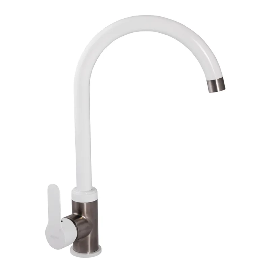 Смеситель для кухни Zerix LR74105W White (LL1205)
