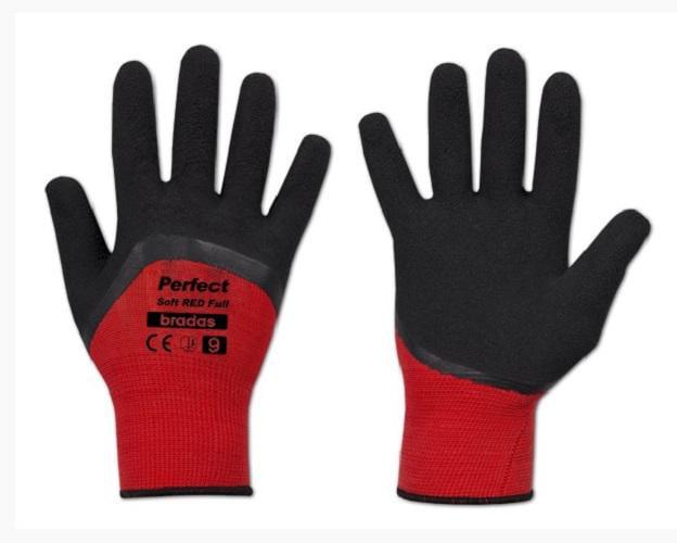 Перчатки защитные Bradas Perfect Soft Full латекс р. 9 Red (28766)
