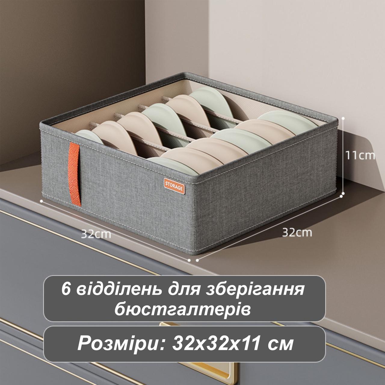 Набір органайзерів з оксфордської тканини Storage Grey/Orange handle (137465) - фото 2