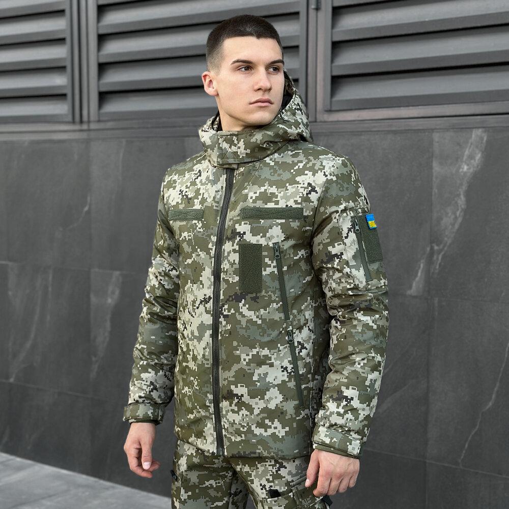 Куртка чоловіча зимова Pobedov Winter Jacket Motive 3XL Піксель (OWku1 4203XLpx)