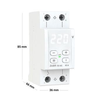Реле напряжения ZUBR D2-63 63А (27210921) - фото 4 Реле напряжения ZUBR D2-63 63А (27210921) - фото 4