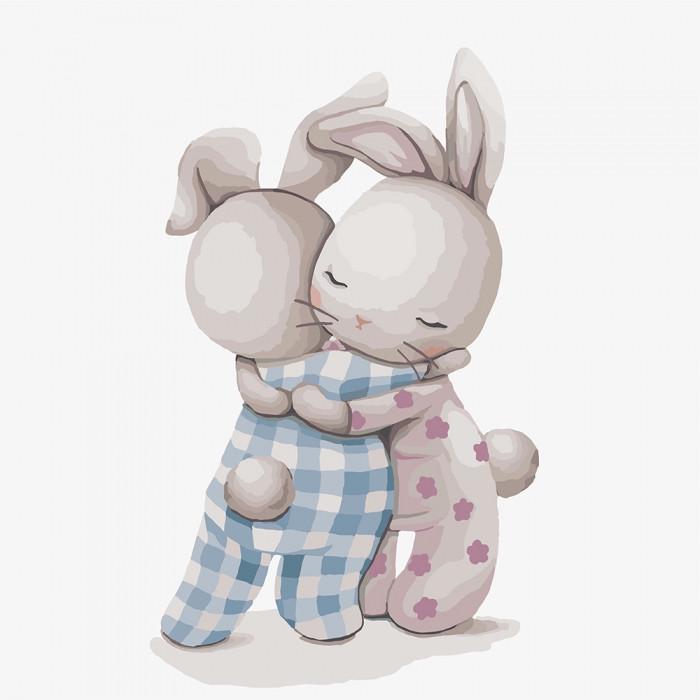 Картина за номерами Ідейка Обнімашки 30х30 см (KHO2337)