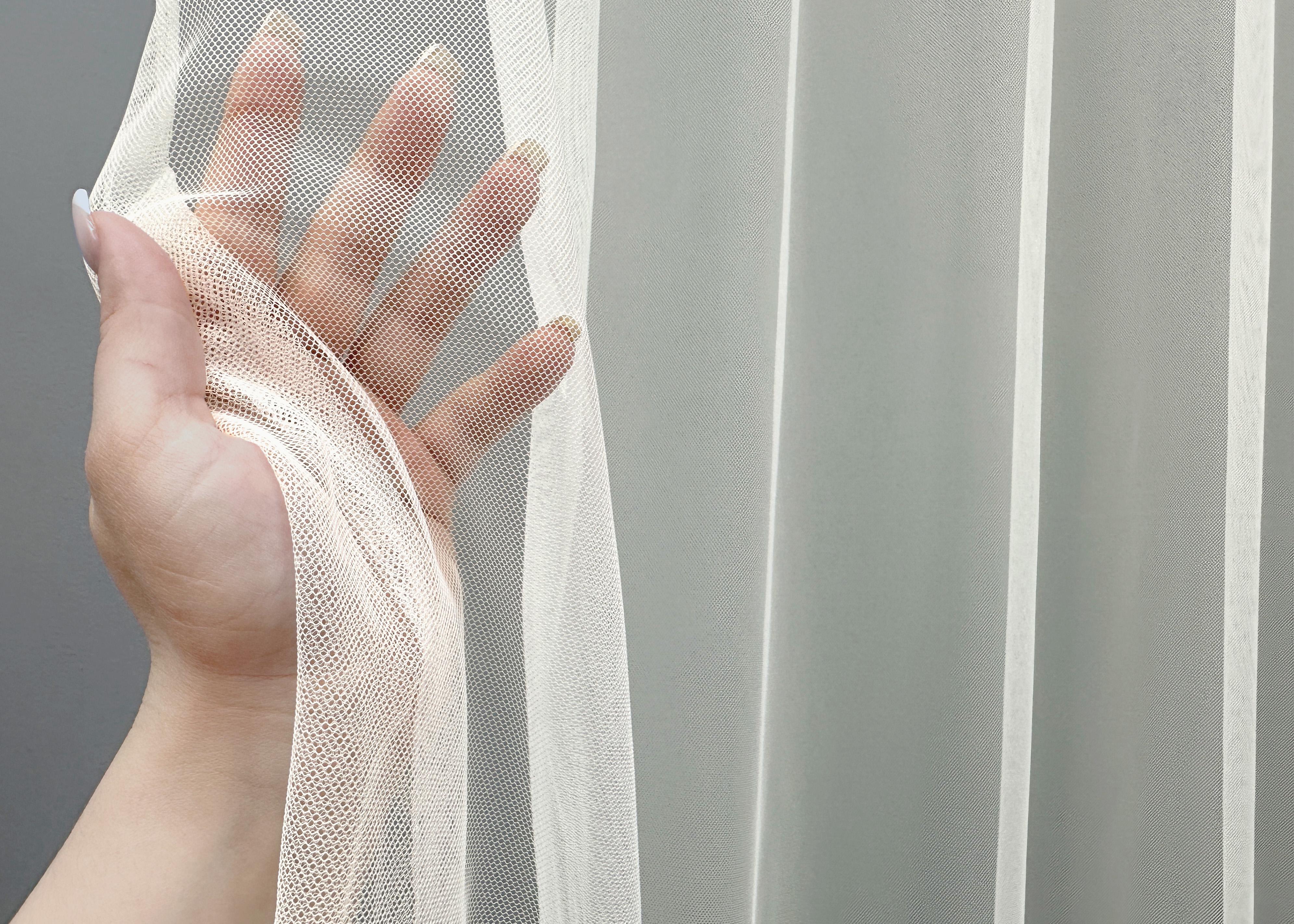 Тюль VR-Textil 1695т Грек-сітка з вишивкою та люрексом 300х270 см Молочний/Пудровий (42-0736) - фото 4 Тюль VR-Textil 1695т Грек-сітка з вишивкою та люрексом 300х270 см Молочний/Пудровий (42-0736) - фото 4